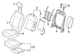 Seat Back Cushion Cover - Right, Front