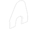 Shield Seat Back Recliner Adjustment Mechanism Cover - Left, Rear, Outer