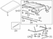 Convertible Top Seal Roof Side molding - Right