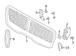 Grille <br>Grille Bumper Air Medallion cover Reinforcement