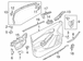 Door Interior Trim Panel - Left, Front