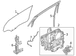 Window Regulator Guide Retainer - Right, Rear