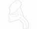 Fender Liner Extension Firewall Seal - Left, Front