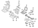 Folding Seat Latch Back - Right, Rear