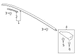 Roof Drip Molding - Right