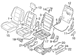 Seat Back Cushion Pad - Left, Right, Rear