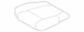 Seat Cover Cushion - Right, Front