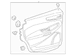 Door Interior Trim Panel - Right, Rear, Upper