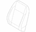 Seat Back Cushion Cover - Left, Front