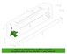 Adjust motor Bracket - Right, Front