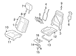 Seat Cushion Foam Pad - Left, Front