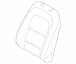 Seat Back Cushion Cover - Left, Front