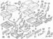Seat Latch Cover Back - Right, Rear, Inner
