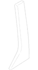 Exterior Door molding MOULDING Outside - Left, Rear (WAGON.)