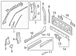 Rocker Panel Side Floor Member - Left, Right, Inner