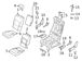 Seat Back Cushion Cover - Left, Rear