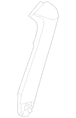 Body A-Pillar Door Window Frame - Right, Inner
