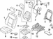 Seat Cover Cloth and TRIMMED Cushion CUS <br>A that replaces the original equipment back