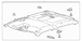 Headliner Roof <br>Interior trim used to cover the panel - Front, Rear 18 Radio Speakers