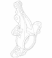 Knuckle Wheel - Left, Front