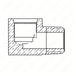 Water Separator Elbow 3/8 NPTF for S60 14L EPA04