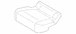 Seat Cover Cushion - Right, Rear (XL)