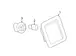 Bumper Mounting Plate Face Bar Bracket - Left, Front