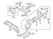 Frame Side Member Bracket Exhaust Pipe Mounting - Right, Rear