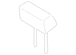 Headrest - Rear, Center