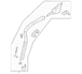 Fender Rail Brace - Right, Front