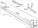 COUPE Retainer MOULDING Rocker Panel Molding Bracket <br>Bracket that holds the - Left, Rear