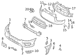 COVERS and Trim Grille <br>Grille Air Bumper Medallion cover Reinforcement