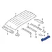 Roof Rack Support Luggage Carrier Side Rail - Left