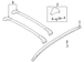 Roof Luggage Carrier Side Rail Rack Cross - Right