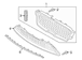 Grille Molding Finish Panel - Front, Upper