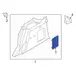 Interior Quarter Panel Trim Insert Jack Cover - Left