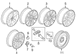 Wheel Rim 8 X 18 Multispoke, Style 2