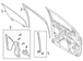 Window Regulator Guide Retainer - Right, Front