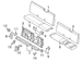 Seat Cushion Support Frame Bracket - Rear