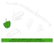 Air Bag Module Steering Wheel <br>The inflator mounted to The Bags -