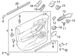Door Window Switch Bezel Housing - Right, Front