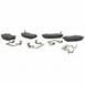 Disc Brake Pad Set Kit Lining - Front, Rear (Premium)