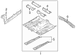 Floor Pan Crossmember - Left, Front, Center