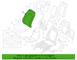 Seat Back Cushion Cover - Left, Front