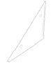 Vent Window Quarter Glass - Left