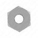 Nut 1/4-28 Hexagon Lock Zinc Plated