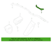 Curtain Air Bag Bracket Side Guide - Left