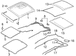 Sunroof Cover Guide Rail - Right